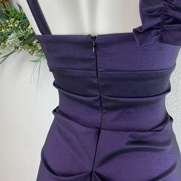 Xscape Womens dress Ruffle puff cocktail dress - Picture 5 of 9